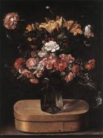 Linard, Jacques - Bouquet on Wooden Box